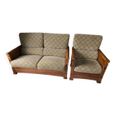 Leleu sofa and armchair set