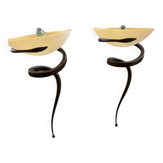 Lot de 2 appliques Teo de Enzo Campialini