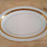 Oval porcelain dish Bavaria beige golden led