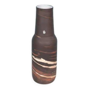 Vase à fleurs vintage Allemagne de l'Ouest 60s/70s, vase Fat Lava sur pied