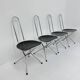 Set of 4 postmodern folding chairs by Niels Gammelgaard for Ikea, 1980s