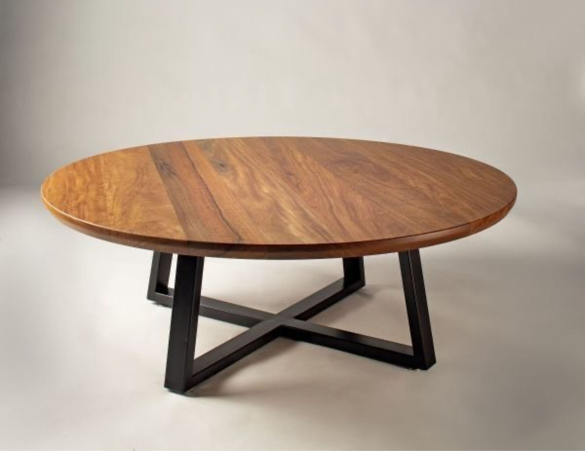 Messmate timber round coffee table