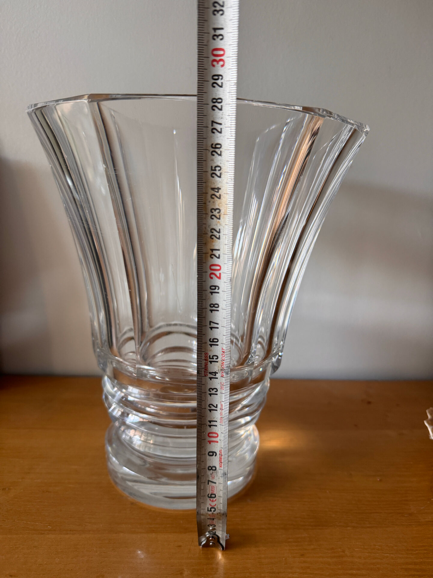 Large Baccarat crystal vase
