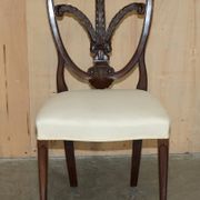 Paire de chaises d'appoint victoriennes George Hepplewhite Prince de Galles