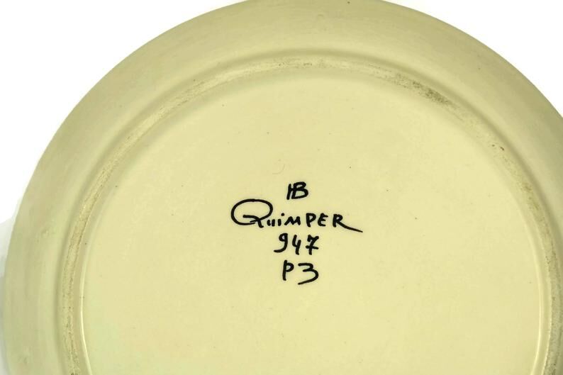 Quimper pottery asparagus plate