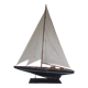 Large classic wooden pond sailboat model - Marine decor