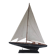 Large classic wooden pond sailboat model - Marine decor