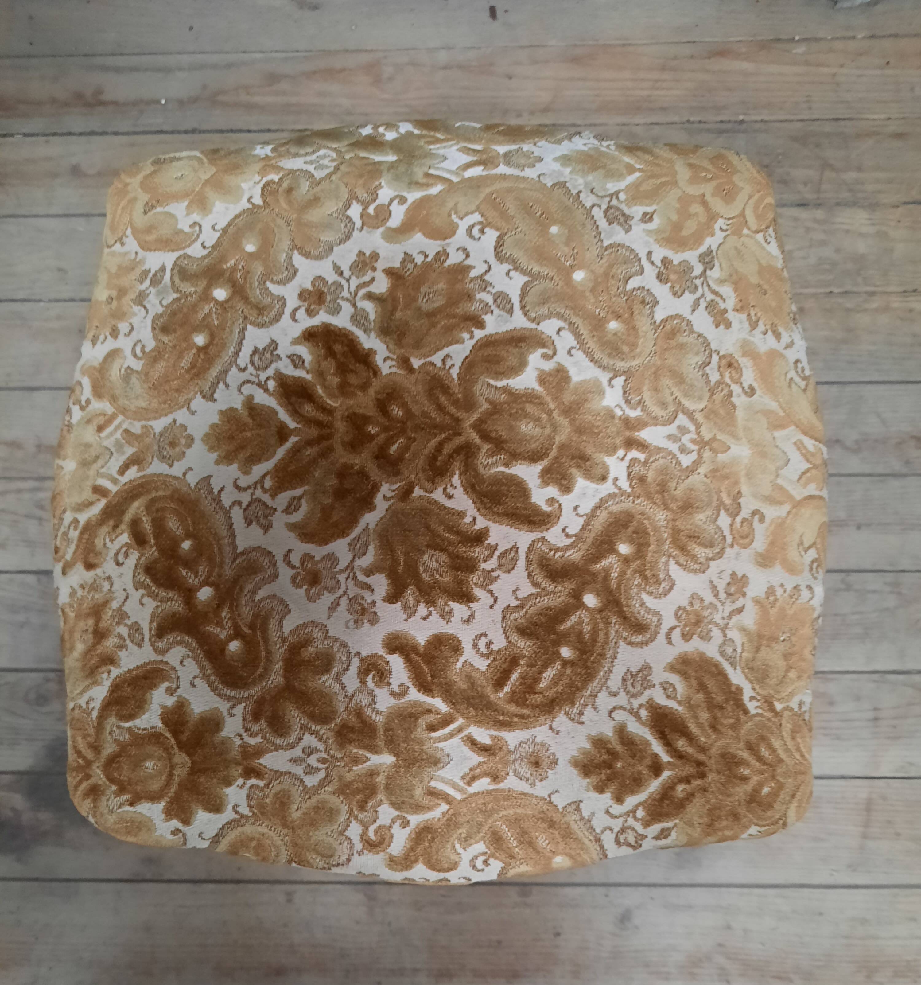 Louis XV style upholstered stool