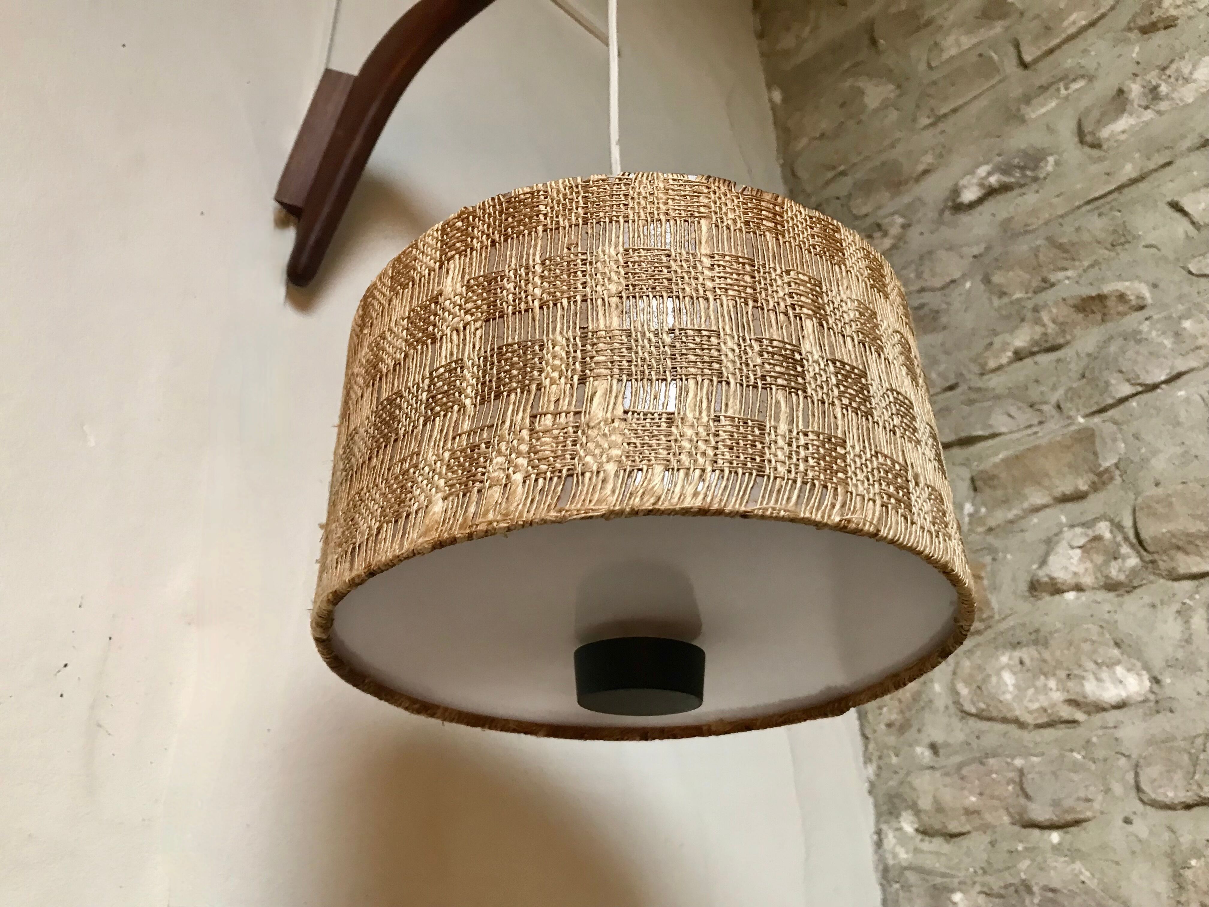 Teak wall lamp, 1950