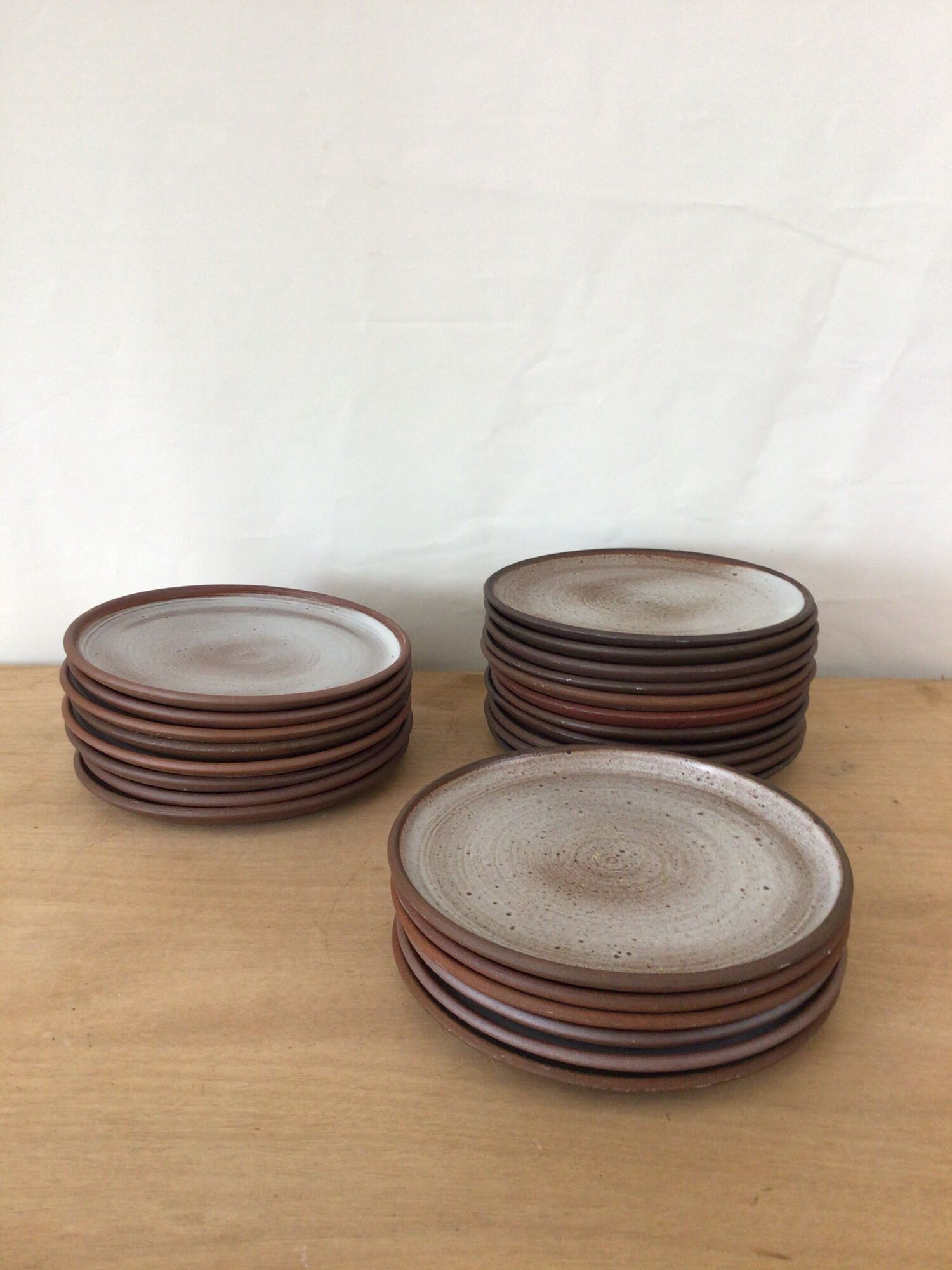 Set of 6 plates in stoneware J&N Pierlot Ratilly