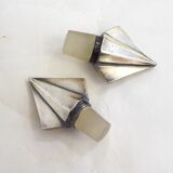 Art Deco liqueur set, glass & silver-plated metal ARGIT