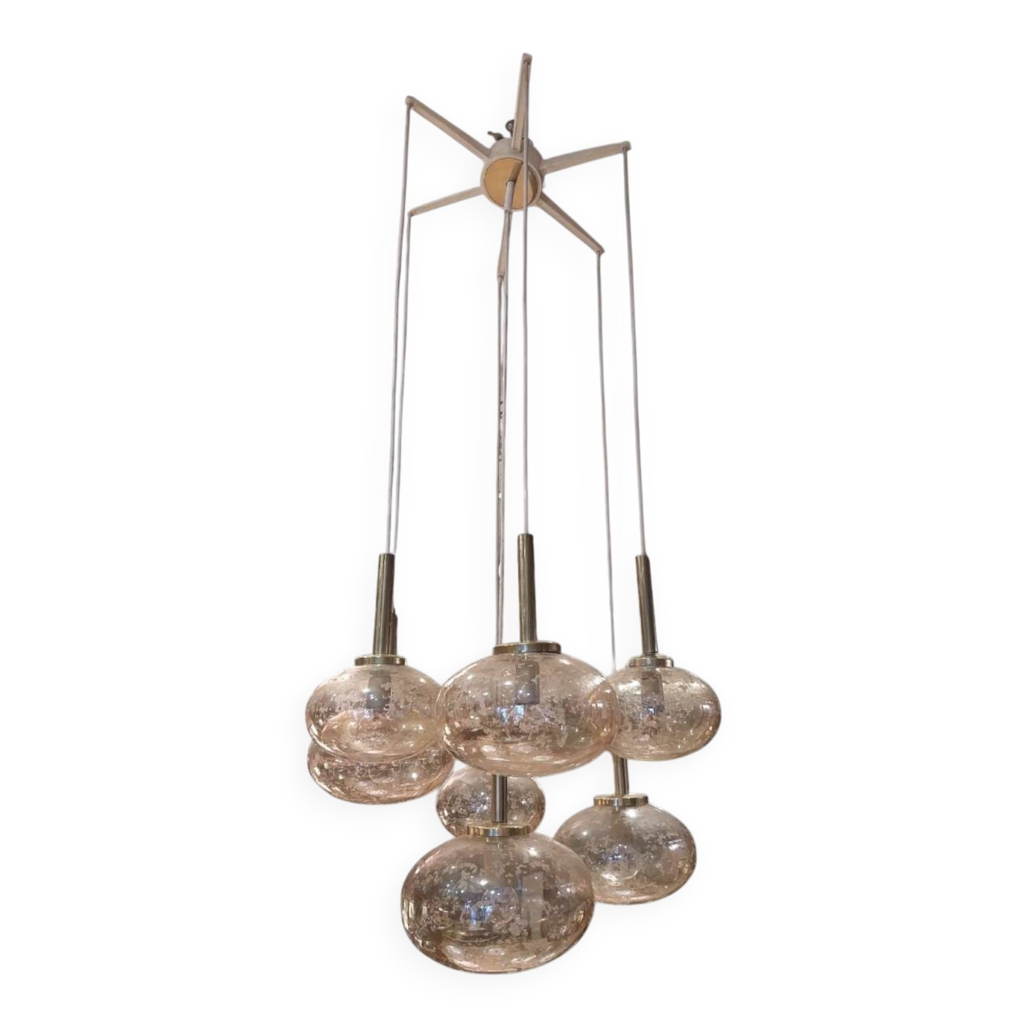 Cascade chandelier, Germany, 1970s.