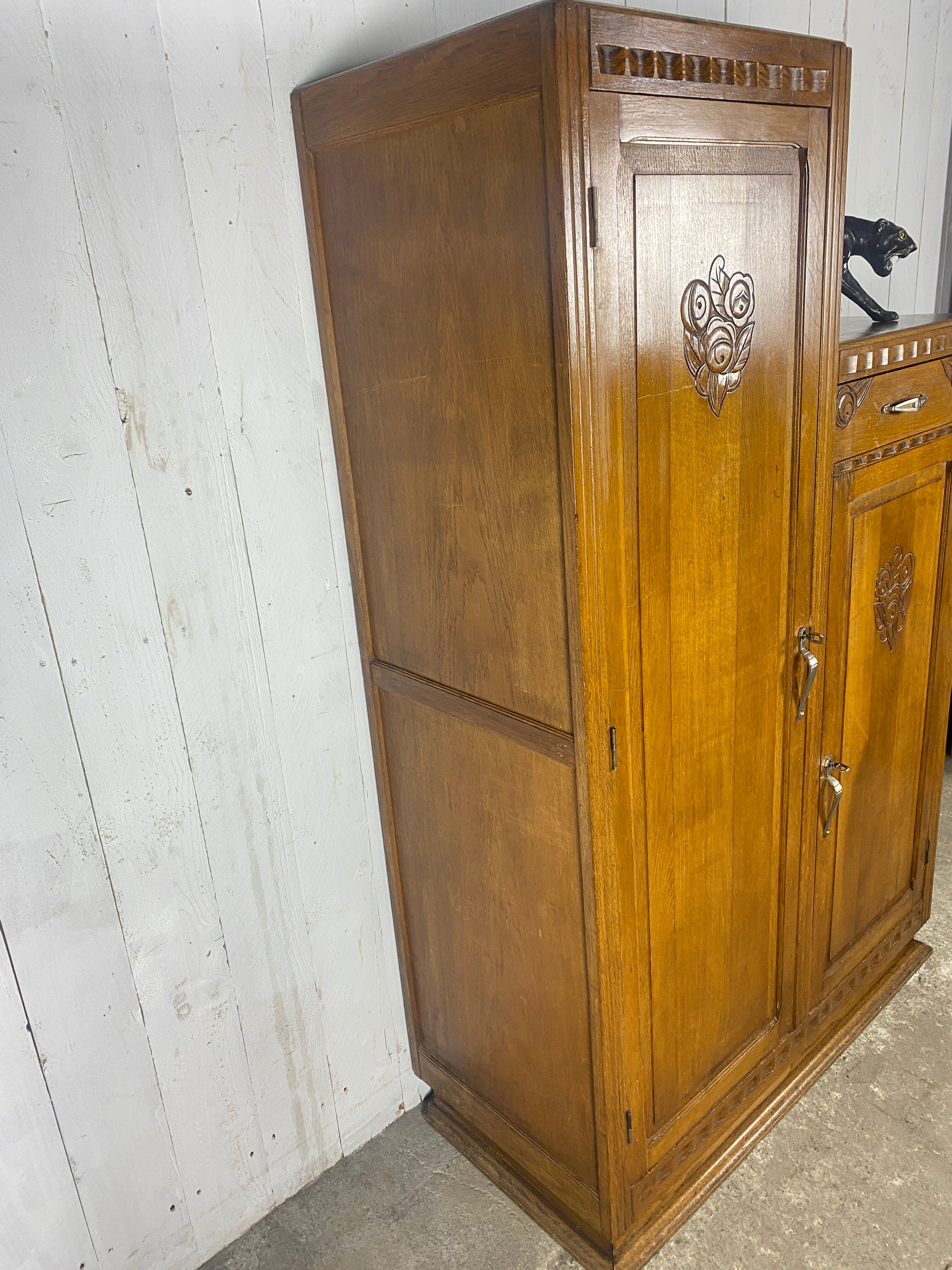 Asymmetrical art deco cabinet