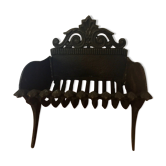 Cast iron fireplace cradle