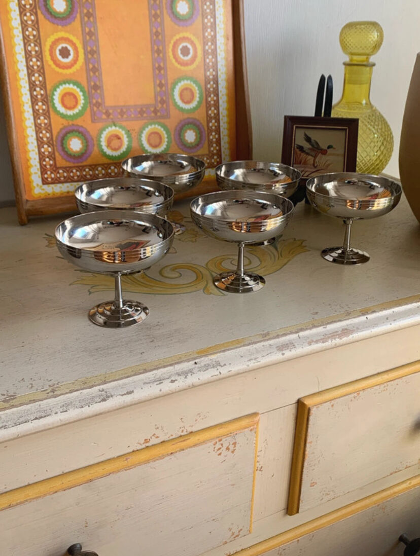 Set of 6 "Sully" Cups by Létang & Rémy French – 1