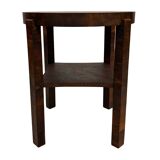 Art Deco Oak Side Table Inlaid Leaf coromandel minimalist design