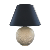 White floral decor lamp