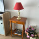 Small accent table in solid wood with a drawer.