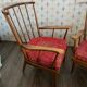 Paire fauteuils Baumann éventail