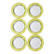 6 dessert plates Jean-Louis Coquet Limoges Terre de Sienne vintage