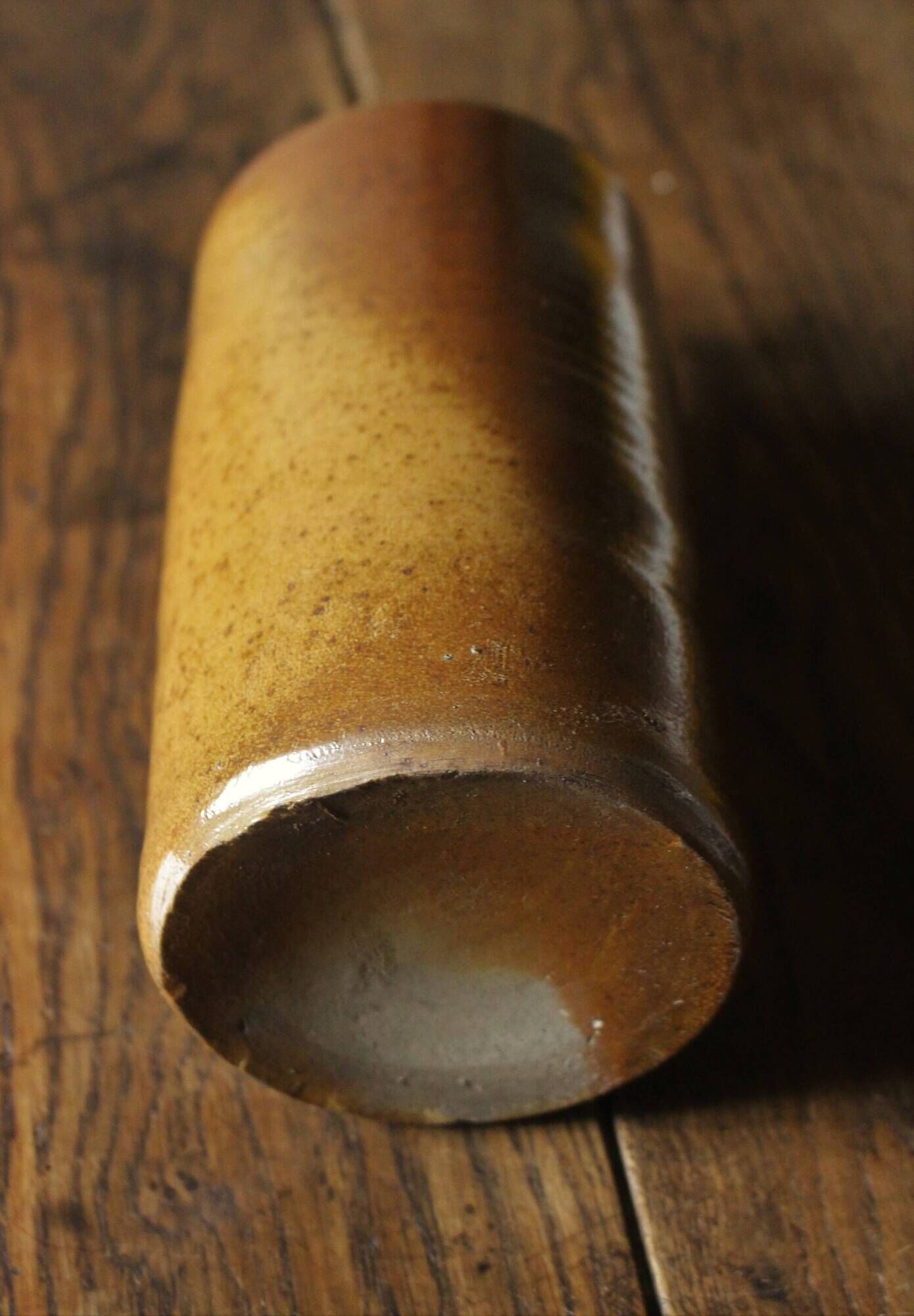 Vintage Bourne Deney Stoneware Pour Spout Liquor Bottle