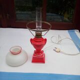 Red ceramic lamp