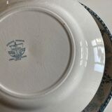 Set of 5 plates of earthenware Creil and Montereau early 20th