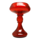 Vase, modernism, red glass, designed by J. Słuczan-Orkusz, Poland, 1970s