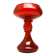 Vase, modernism, red glass, designed by J. Słuczan-Orkusz, Poland, 1970s