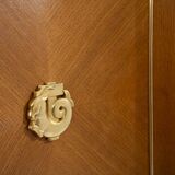 Paire de consoles d’encoignure chêne bronze attr. André Arbus 1940