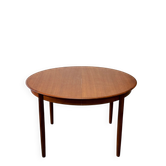 Table à manger en teck, Danemark, années 1960/70, vintage, style mid-century