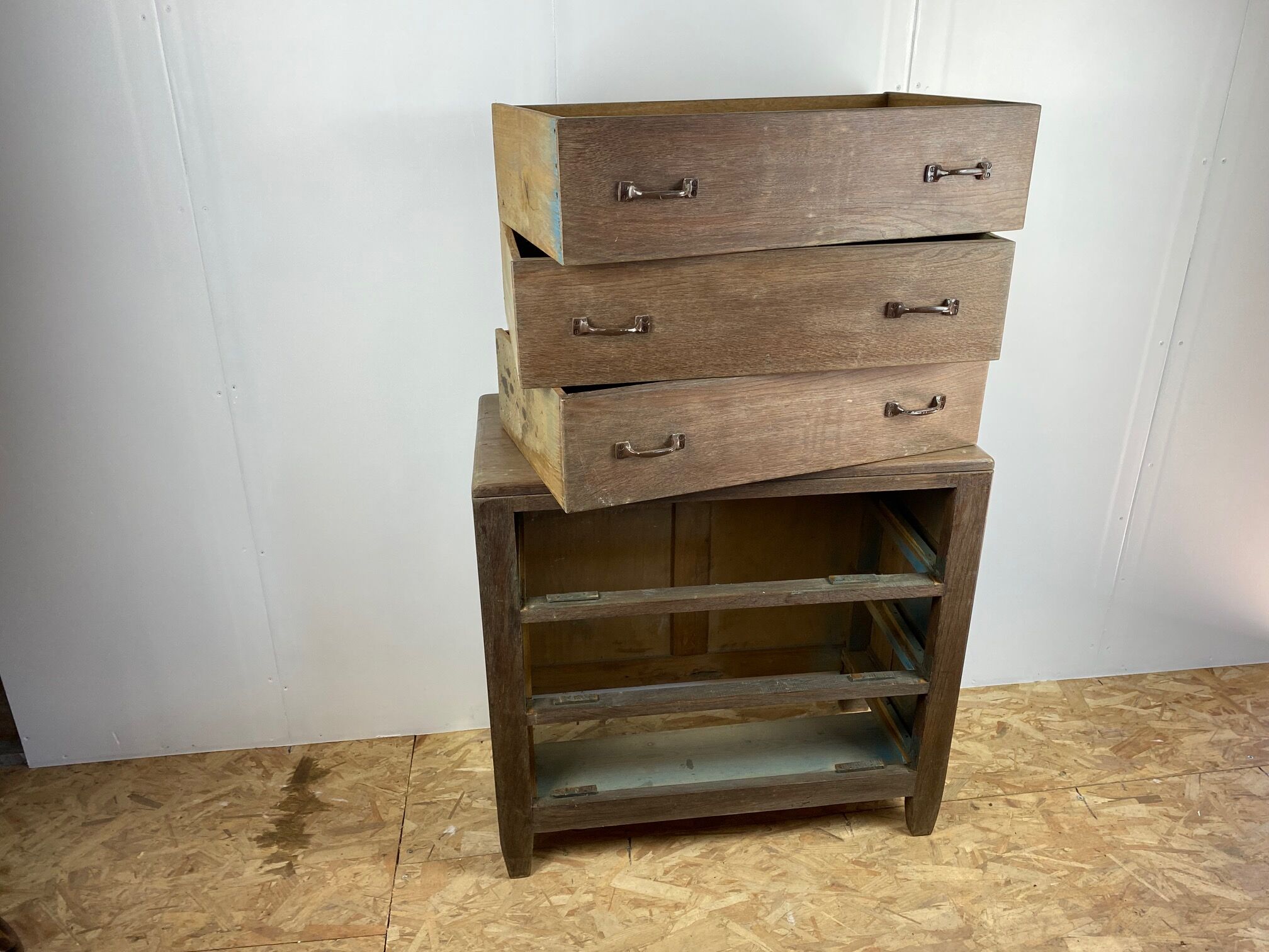 Solid oak chest of drawers 3 drawers 50s