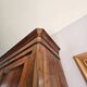 Large antique walnut wardrobe – late 19th century – original patina