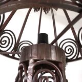 Lampadaire Art Nouveau en fer forgé, 1920