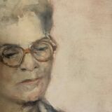 Autoportrait à l’aquarelle par Renée Prinz
