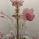 Venetian Pink opalescent Murano Glass Chandelier 1960’s