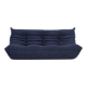 Togo three-seater sofa in dark blue boucle by Michel Ducaroy for Ligne Roset