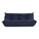 Togo three-seater sofa in dark blue boucle by Michel Ducaroy for Ligne Roset