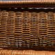 Vintage wicker and bamboo magazine rack