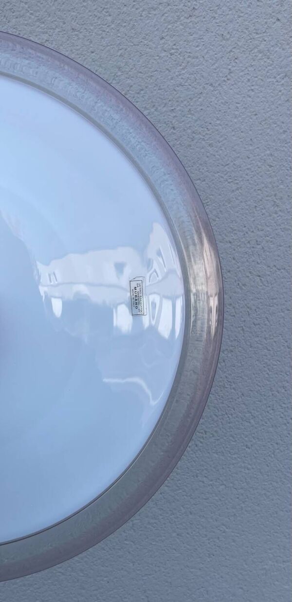 Paire de lampes demi-lune Murano li