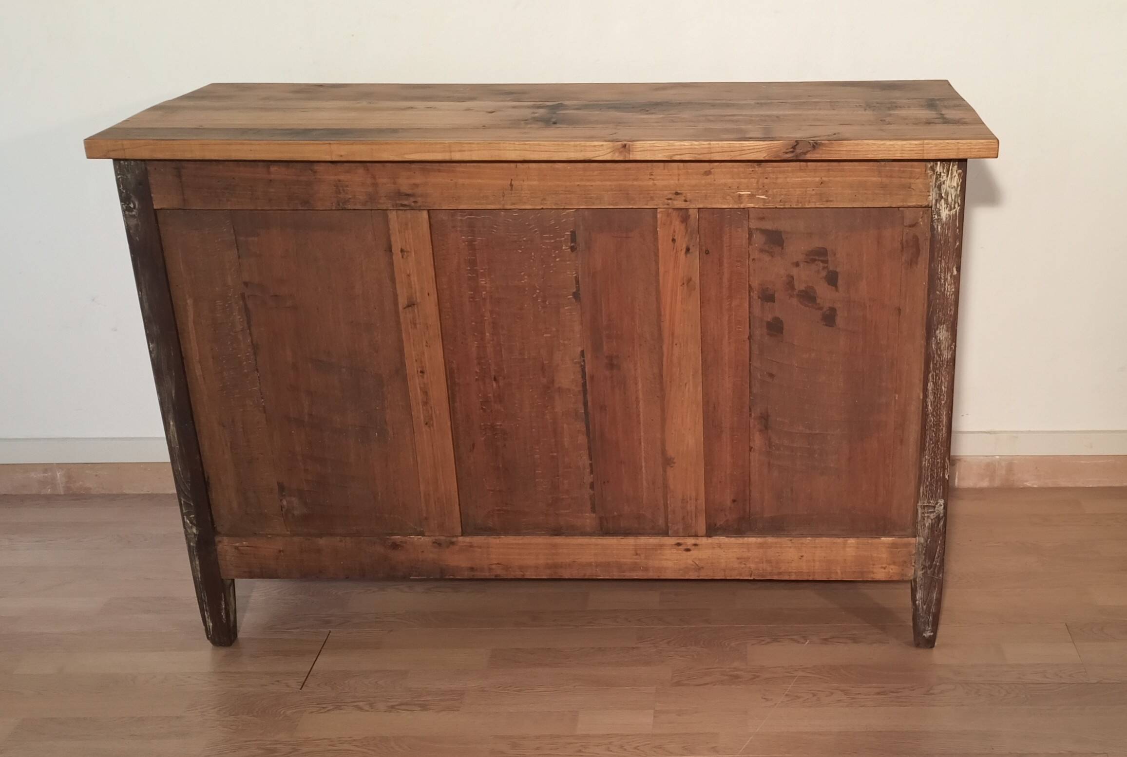 Base de commode en pin de campagne, sud de l'Italie, fin du XIXe siècle