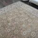 1970s Vintage Persian Handmade Wool Cotton Light Brown Area Rug 290x372