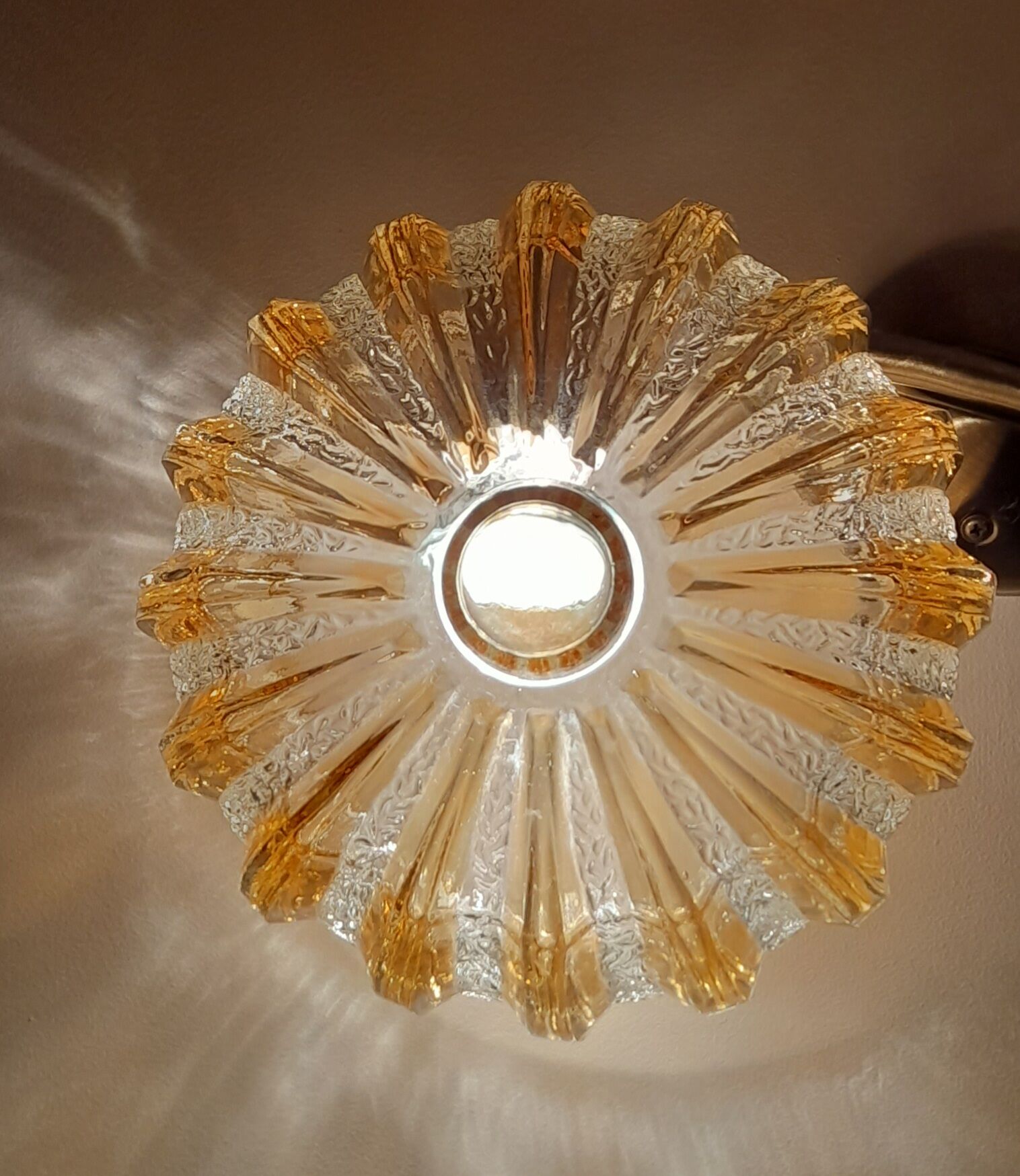 Round wall lamp jelly fish 60s.