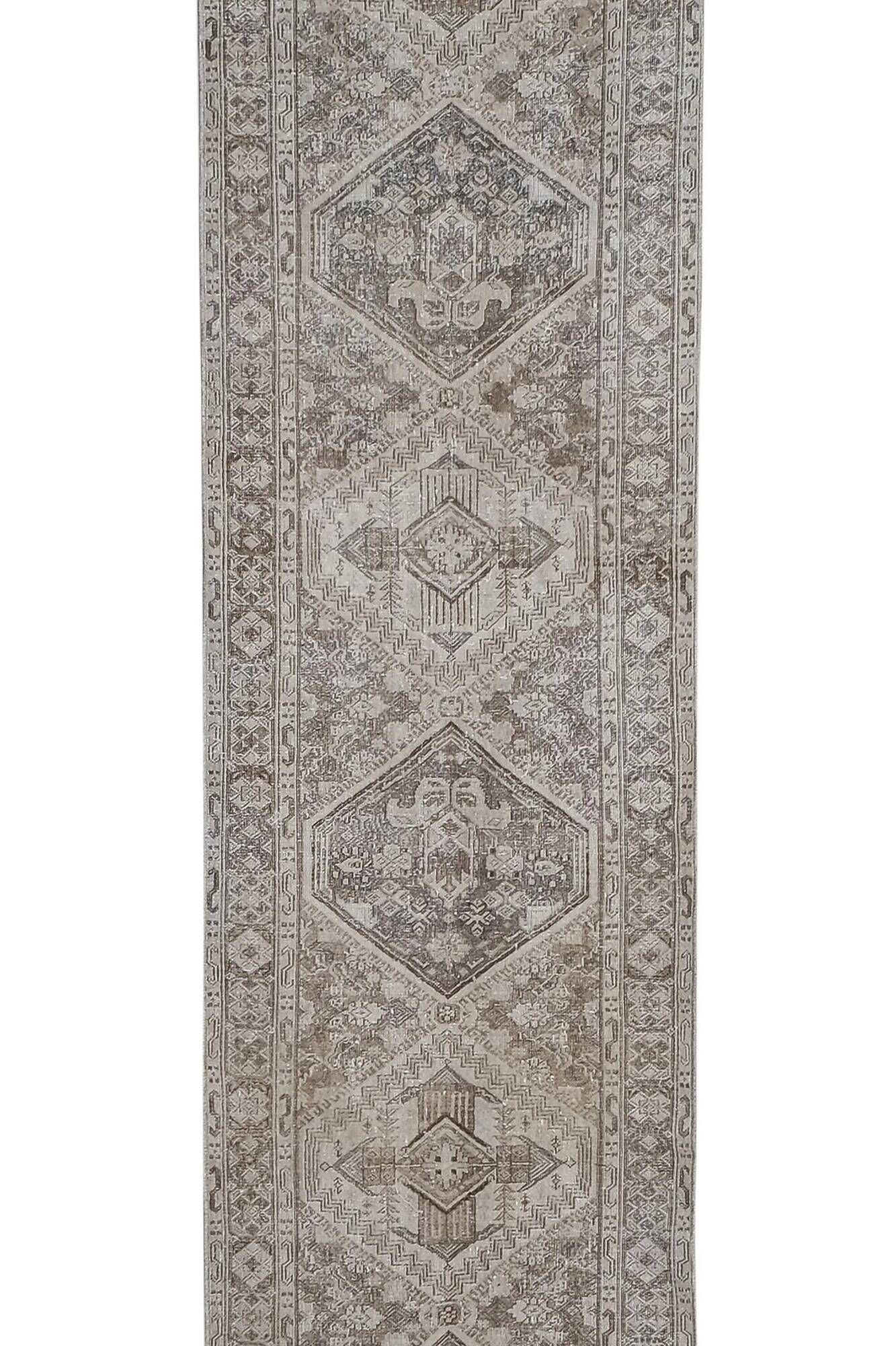 Vintage Turkish hallway rug 75x430 cm