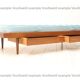 Vintage wooden bed with drawers, Netherlands, 1960
