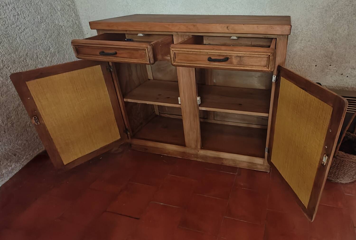 Solid wood sideboard