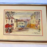 Paire d'aquarelles de jean Theobald JACUS