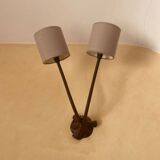 Double wrought iron wall light “Pescatore”