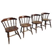4 western-style bistro chairs in beech wood