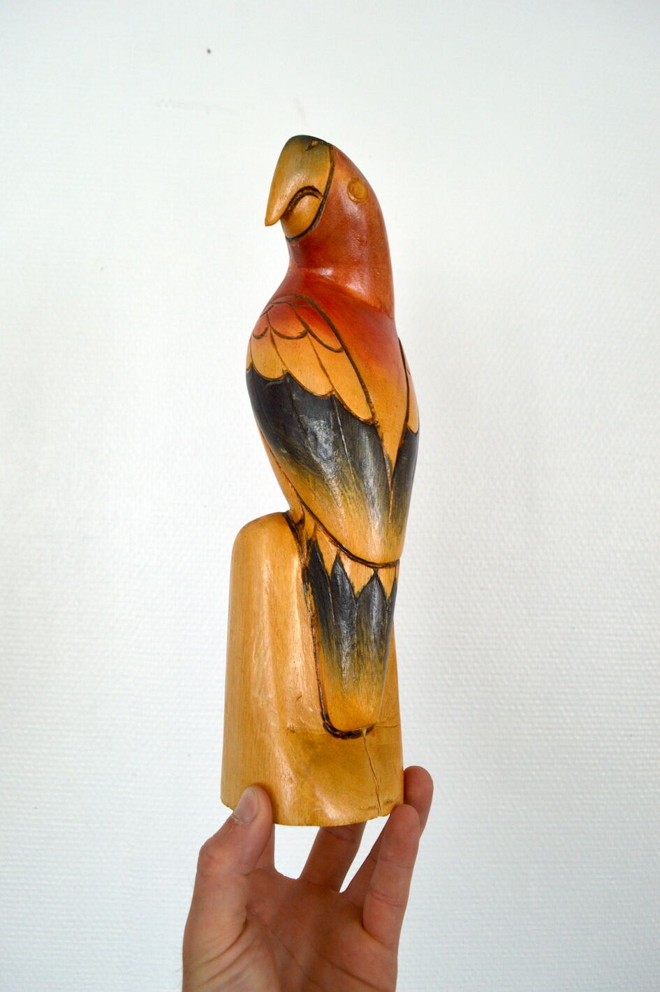 Wooden parrot